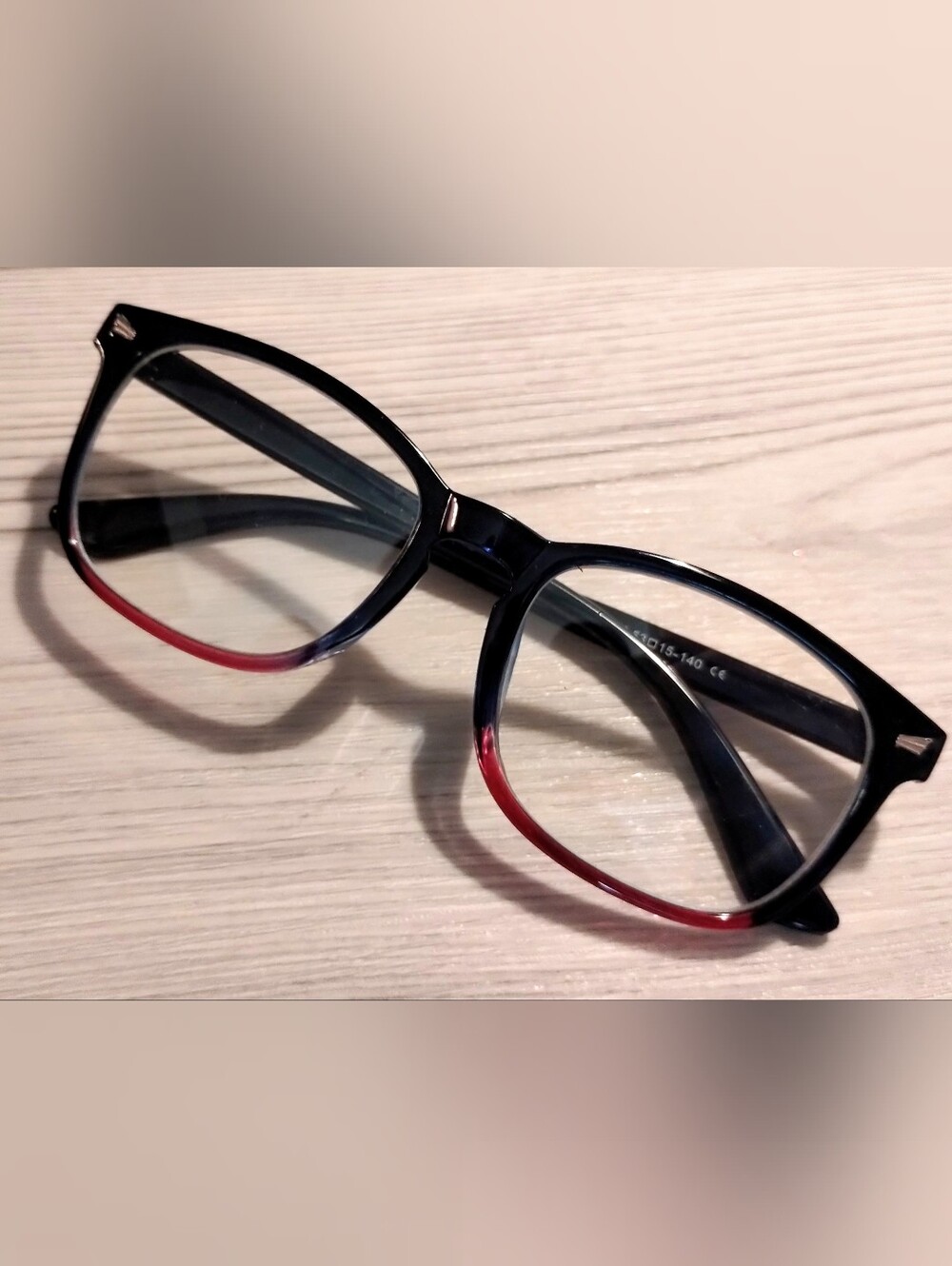 Women's Blue Light Filter Eyeglasses, Frames BL012 53 15-140, Black w/ Rose Pink